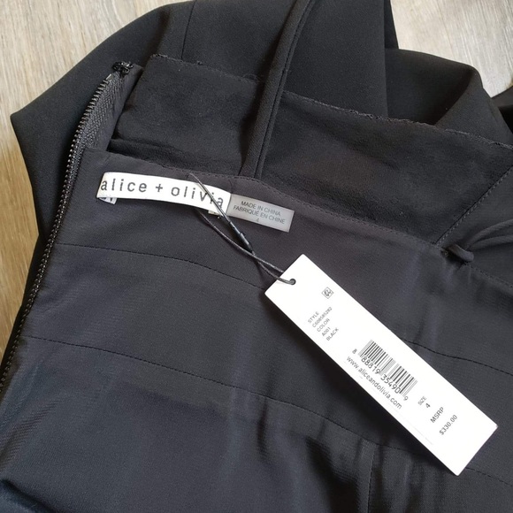 NWT Alice +Olivia black dress - Picture 14 of 16